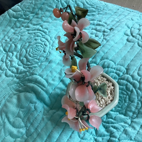 VINTAGE SMALL PINK CHERRY BLOSSOM BONSAÏ TREE - Picture 9 of 12